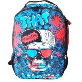 Mochila de Costas Juvenil Caveira Suicida Rock