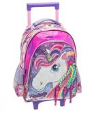 Mochila Unicornio Trancinha Duas Reparticoes